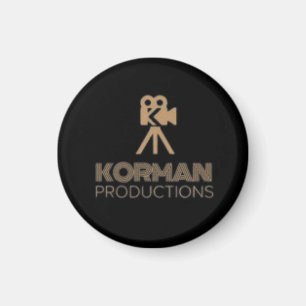 Korman Productions YouTube Channel-Logo-Runde Magnet
