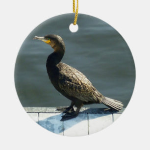 Kormoran Keramik Ornament