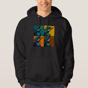 Kormoran Pop Illustration Farbige Tier Frauen Hoodie