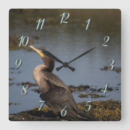 Kormoran Quadratische Wanduhr