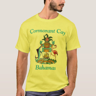 Kormorankai, Bahamas mit Wappen T-Shirt