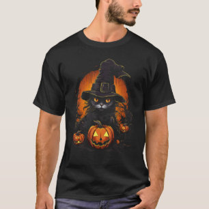 Korn Ja Cat Halloween Grafik T-Shirts für Männer F