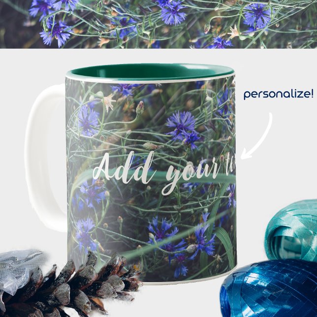 Kornblume Zweifarbige Tasse (Von Creator hochgeladen)
