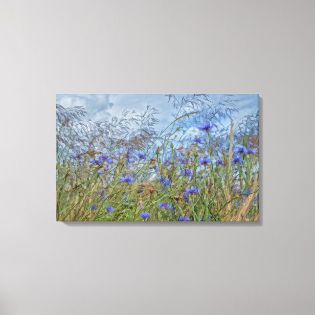 Kornblumen Leinwanddruck (Vorderseite)