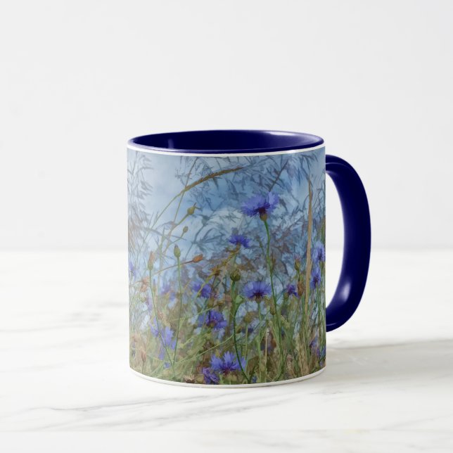 Kornblumen Tasse (VorderseiteRechts)