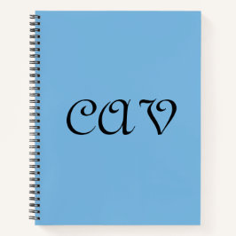 Kornblumenblau notizbuch