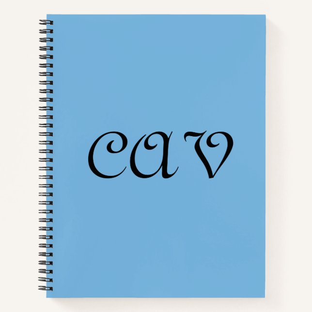 Kornblumenblau  notizbuch (Vorderseite)