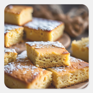 Kornbrot Quadratischer Aufkleber