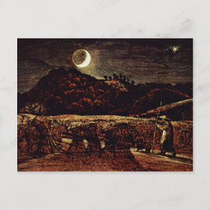 Kornfeld im Mondlicht von Palmer Samuel Postkarte