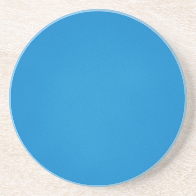 Körniger hellblauer Hintergrund Sandstein Untersetzer (Vorne)