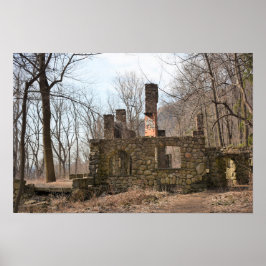 Kornische Anwesen-Ruinen Poster