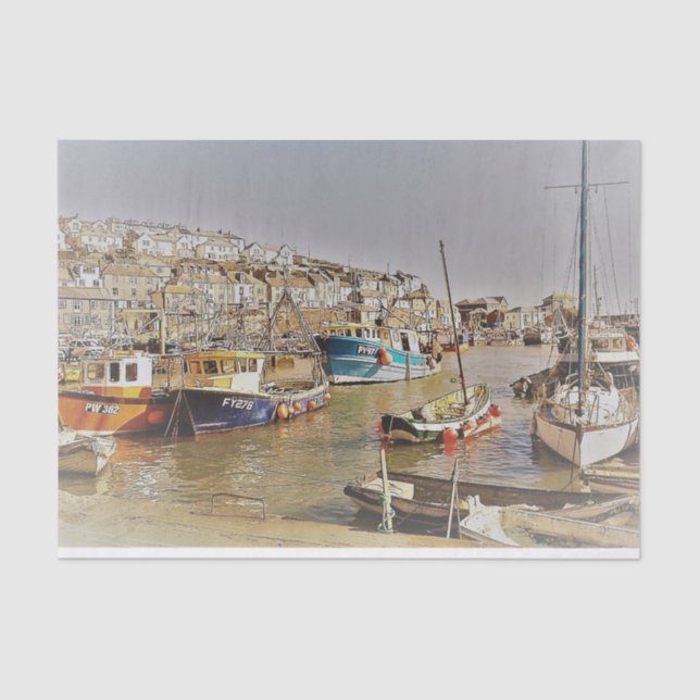 Kornische Küste Seidenpapier (Vorderseite)