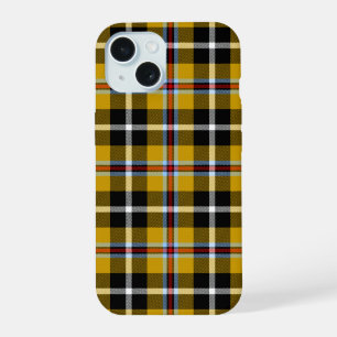 Kornisches Nationaltartan Gelb-schwarzes Karo iPhone 15 Hülle