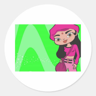 Kornkleber Runder Aufkleber