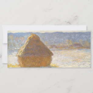 Kornstapel am Morgen, Schneeeffekt von Claude Mone