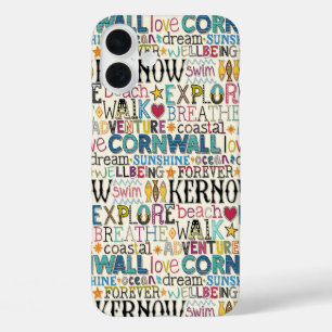 Kornwandtypografie iPhone 16 Plus Hülle