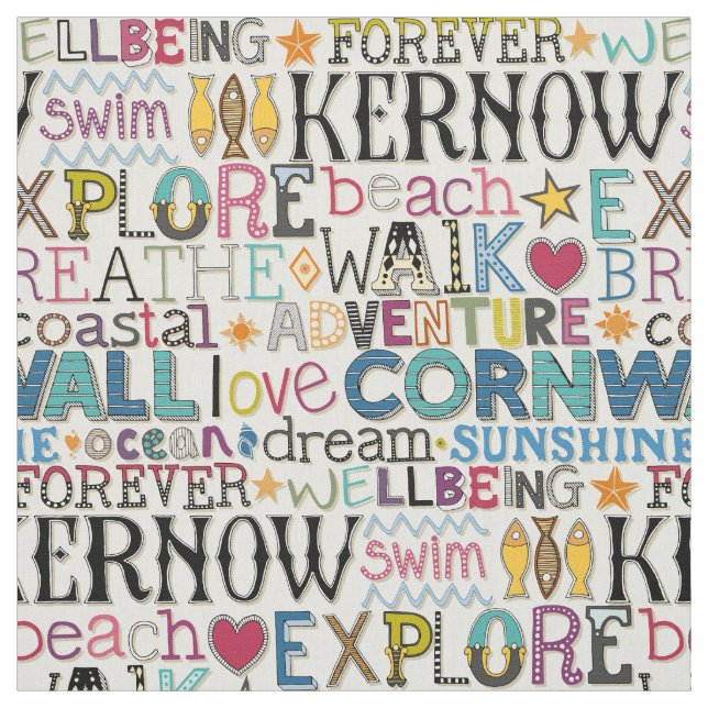 Kornwandtypografie Stoff (Muster)