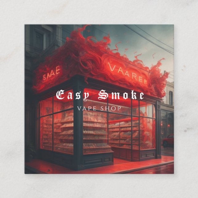 Korolare Business Card Rauchschutzverpackung Quadratische Visitenkarte (Vorderseite)