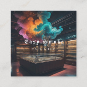 Korolare Business Card Rauchschutzverpackung Quadratische Visitenkarte