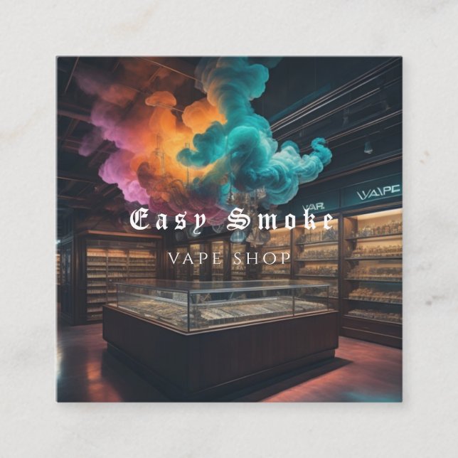 Korolare Business Card Rauchschutzverpackung Quadratische Visitenkarte (Vorderseite)