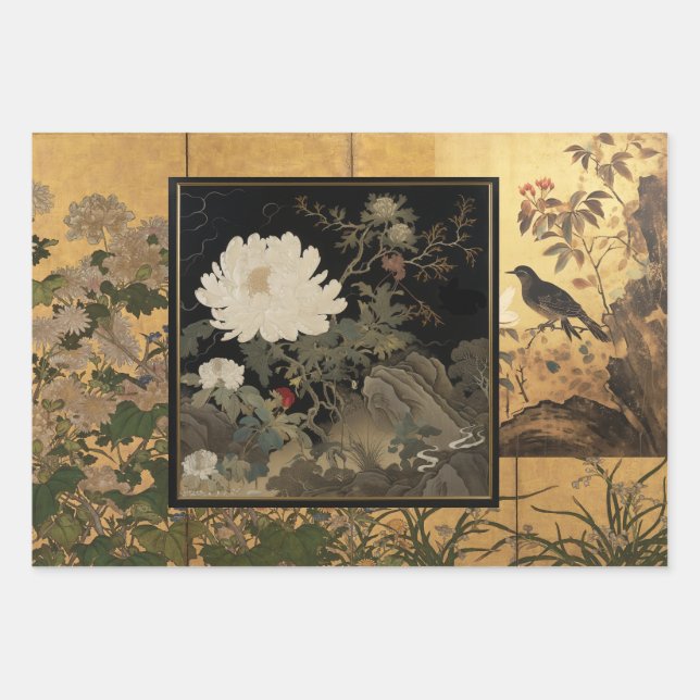 Koromandel Wrapping Paper Flat Sheet Set 3 Geschenkpapier Set (Vorderseite)