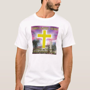 Korona-Baptistenkirchen-Farblogo T-Shirt