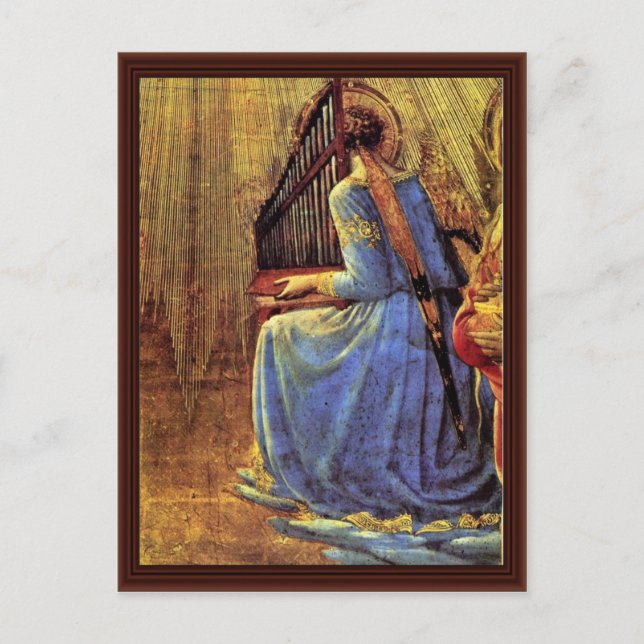 Koronationsdetails von Angelico Fra Postkarte (Vorderseite)