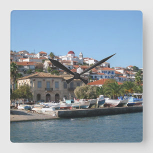 Koroni skyline quadratische wanduhr