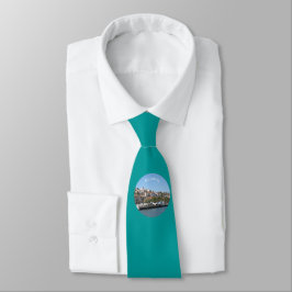 koroni view circled 2 turquoise - tie krawatte