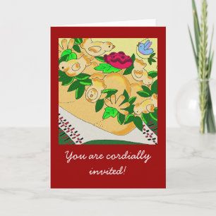 Korovai für die ukrainische Hochzeit Einladung