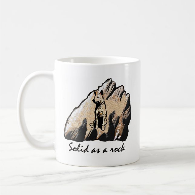Körper als Felsen! Rechtshändig Kaffeetasse (Links)