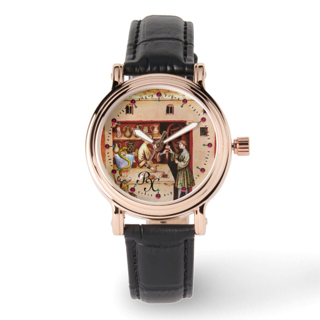 KÖRPER DER HYGEIA MONOGRAM - MEDIZIN, Pharmazie Armbanduhr (Vorderseite)