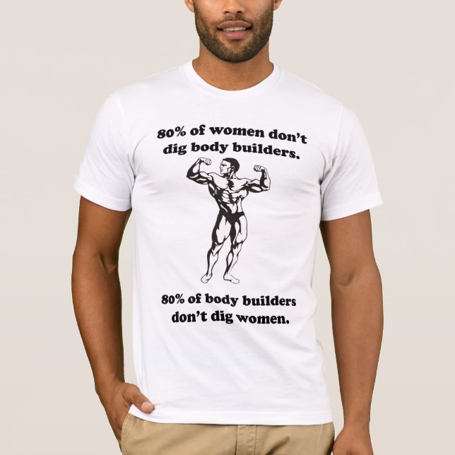 Körper-Erbauer - lustiges homosexuelles Shirt (Vorderseite)