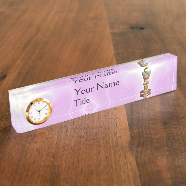 KÖRPER HYGEIA Arzneimittel, Apotheke, Pink Namensplakette (Seite)