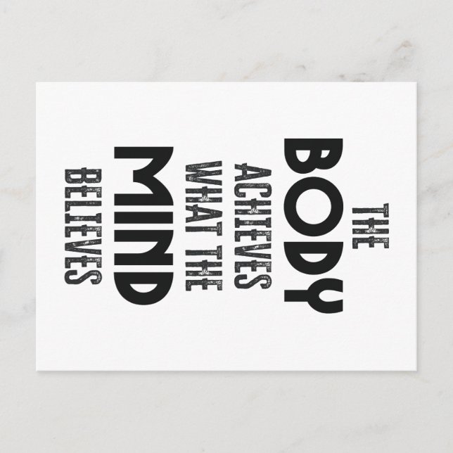 Körper und Geist Postkarte (Vorderseite)