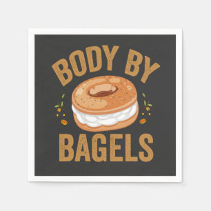 Körper von Bagels Funny jüdisch Hanukkah Donut Ges Serviette