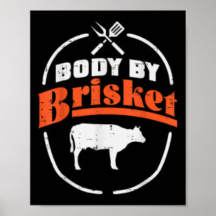 Körper von Brisket Funny Grillen Barbecue Grill Mä Poster