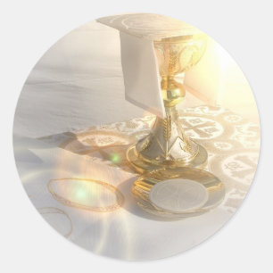 Körper von Christus-Aufklebern Runder Aufkleber