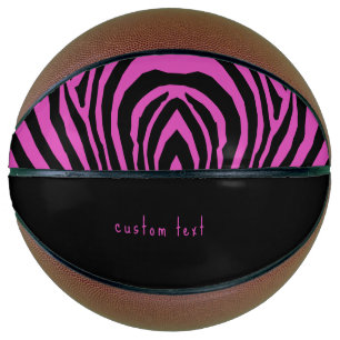 KÖRPER-WARNPINK UND SCHWARZER TIERDRUCKPATTER BASKETBALL