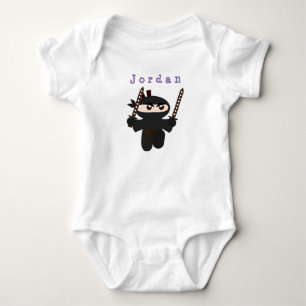 Körperanzug lustig , ninja 01 . Baby Bodysuit Strampler