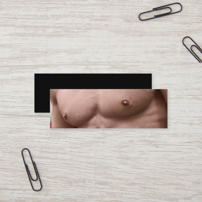 Körperbau Personal Trainer Physikalische Fitness Mini Visitenkarte (Vorderseite/Rückseite Beispiel)