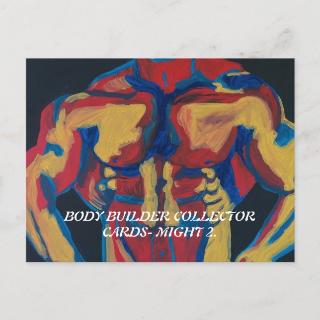 KÖRPERBUILDER SAMMLER KARTEN VON PAULA REILLY. (Vorderseite)