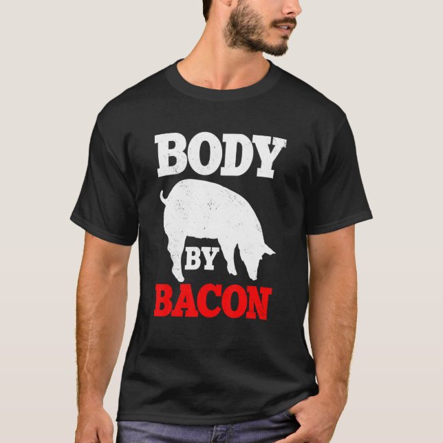 Körpergewicht nach Bacon Keto Diät Ketogentherapie T-Shirt (Vorderseite)