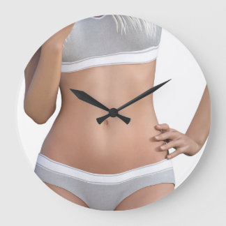 Körperkontur und Ästhetik Große Wanduhr