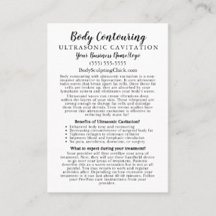 Körperkonturierung Informationen zur Ultraschallka Visitenkarte