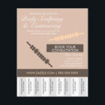 Körperkonturierung und Körperbildhauerei Abreißen  Flyer<br><div class="desc">Body Contouring & Body Sculpting für Massagetherapeut - Holztherapie-Flyer mit Abreißen</div>