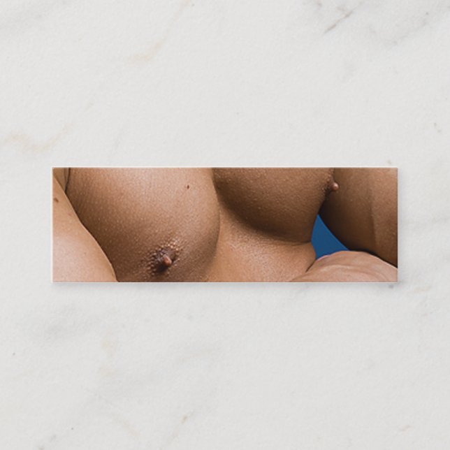 Körperliche Fitness des Gewichtungsleiters Mini Visitenkarte (Vorderseite)