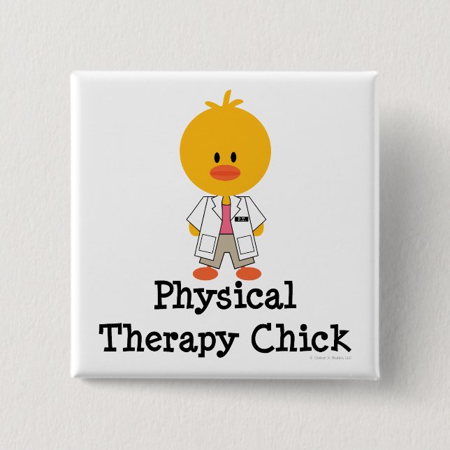 Körperliche Therapie-Küken-Knopf Button (Vorderseite)