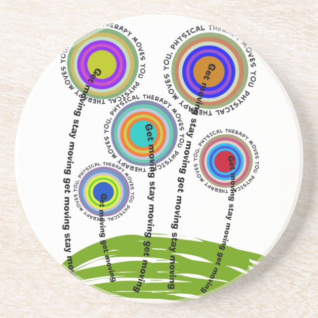 Körperliche Therapie-künstlerische Geschenke Getränkeuntersetzer (Vorne)