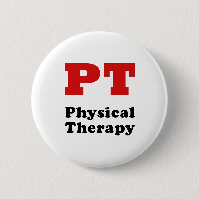 Körperliche Therapie Pints Button (Vorderseite)